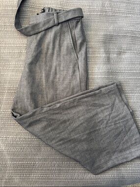 Banana Republic Wide Leg Pants in Heather Gray